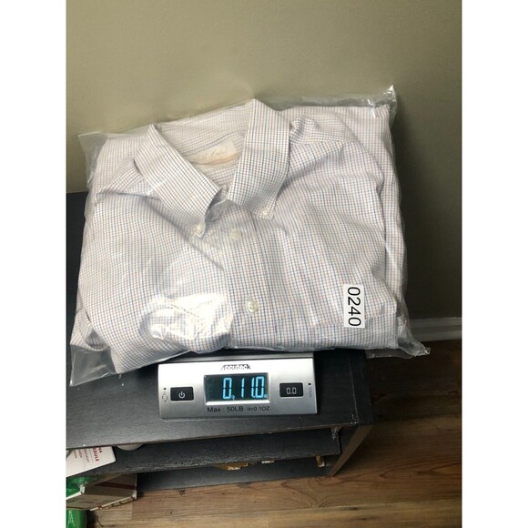 Roundtree Yorke Gold Label Button Down Shirt Mens White Large - Picture 5 of 5